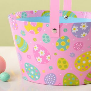 Декоративная корзина Светлая Пасха 20*12 см розовая Koopman фото 3