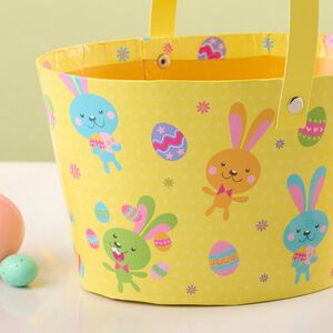 Декоративная корзина Светлая Пасха 20*12 см желтая Koopman фото 3