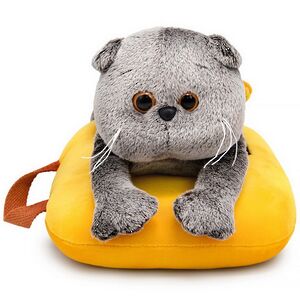 Мягкая игрушка Кот Басик на подушке 25 см Budi Basa фото 2