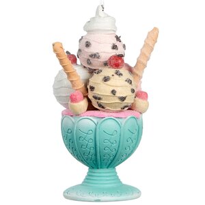 Елочная игрушка Мороженое в креманке 12 см, подвеска Goodwill фото 1