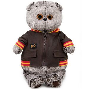 Мягкая игрушка Кот Басик в кожаной куртке 22 см Budi Basa фото 1