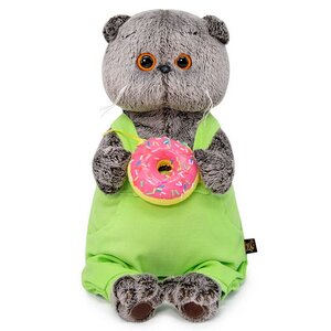 Мягкая игрушка Кот Басик с пончиком 19 см Budi Basa фото 1