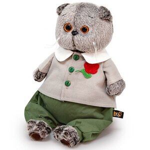 Мягкая игрушка Кот Басик в комплекте с цветком 30 см Budi Basa (Буди Баса) фото 2