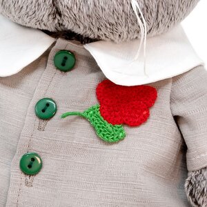 Мягкая игрушка Кот Басик в комплекте с цветком 30 см Budi Basa (Буди Баса) фото 3