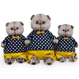 Мягкая игрушка Кот Басик в джемпере в цветочек 25 см Budi Basa фото 4