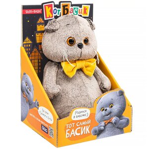Мягкая игрушка Кот Басик в галстуке-бабочке 19 см Budi Basa фото 4