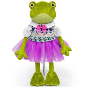 Мягкая игрушка Лягушка Оливия Кваковская в жаккардовом жилете 16 см Budi Basa фото 2