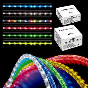 Дюралайт светодиодный трехжильный 11 мм, 20 м, 480 разноцветных LED ламп, контроллер, IP44 Торг Хаус фото 2