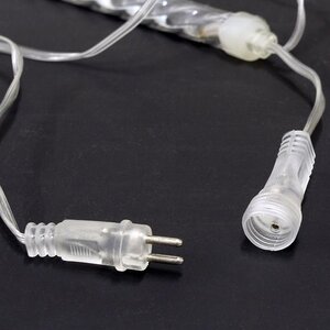 Светодиодная гирлянда Тающие Сосульки 50 см * 7 шт, теплые белые LED, прозрачный ПВХ, 1.8 м, соединяемая, IP44 Торг Хаус фото 2