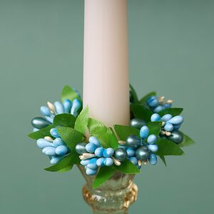 Венок для свечи Spring Berry 7 см, голубой Swerox фото 3