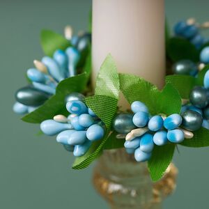 Венок для свечи Spring Berry 7 см, голубой Swerox фото 4