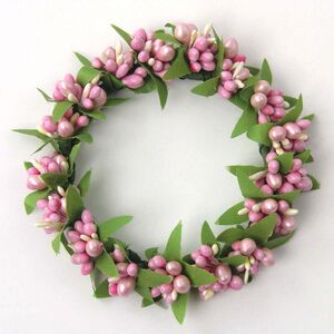 Венок для свечи Spring Berry 11 см, розовый Swerox фото 4