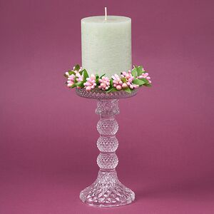 Венок для свечи Spring Berry 11 см, розовый Swerox фото 2