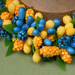 Венок для свечи Summer Berry 11 см, желтый Swerox фото 3