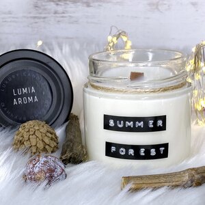 Ароматическая соевая свеча Summer Forest, 40 часов горения Lumia Aroma фото 1