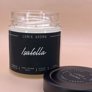 Ароматическая соевая свеча Isabella 200 мл, 40 часов горения Lumia Aroma фото 2
