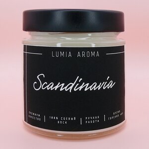 Ароматическая соевая свеча Scandinavia 200 мл, 40 часов горения Lumia Aroma фото 2