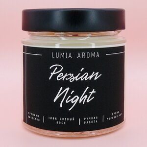 Ароматическая соевая свеча Persian Night 200 мл, 40 часов горения Lumia Aroma фото 1