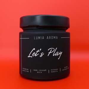 Ароматическая соевая свеча Let's Play 200 мл, 40 часов горения Lumia Aroma фото 2