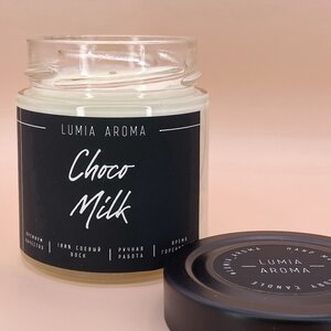 Ароматическая соевая свеча Choko Milk 200 мл, 40 часов горения Lumia Aroma фото 2