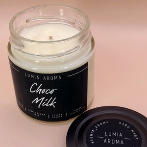 Ароматическая соевая свеча Choko Milk 200 мл, 40 часов горения Lumia Aroma фото 3