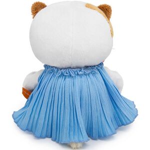 Мягкая игрушка Кошечка Лили Baby в платье из жатой ткани с бантом 20 см Budi Basa фото 3