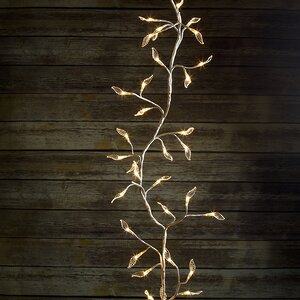 Светодиодная Ветка с листьями, 180 см, 48 теплых белых LED BEAUTY LED фото 4