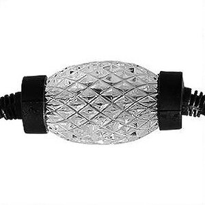 Светодиодная гирлянда Диамант 10 синих LED ламп 3 м, стробы, холодное белое мерцание, черный КАУЧУК, соединяемая, IP44 Snowhouse фото 3