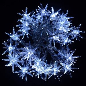 Светодиодная гирлянда Снежинки 20 холодных белых LED ламп 3 м, прозрачный ПВХ, IP20 Snowhouse (Сноухаус) фото 4