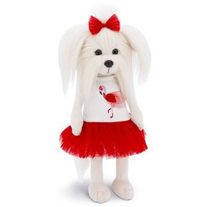 Мягкая игрушка на каркасе Собака Lucky Mimi: Любовь и Фламинго 25 см