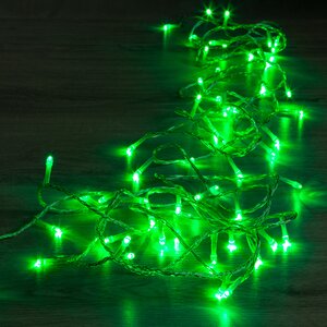 Светодиодная гирлянда 120 зеленых LED ламп 12 м, прозрачный ПВХ, соединяемая, IP44 Snowhouse фото 1