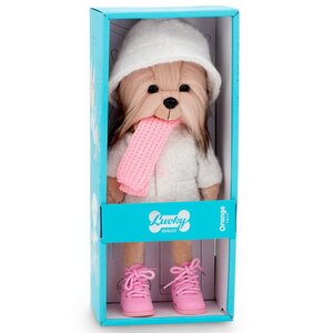 Мягкая игрушка на каркасе Собака Lucky Yoyo: Модная зима 25 см Orange Toys фото 7