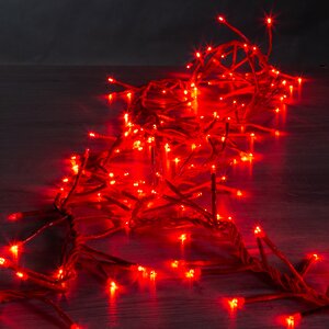 Электрогирлянда Фейерверк Cluster Lights 200 красных LED ламп 2 м, красный ПВХ, соединяемая, IP20 Snowhouse фото 3