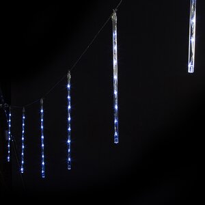 Светодиодная гирлянда Тающие Сосульки 6*0.46 м, 120 синих LED ламп, прозрачный ПВХ, 5 м, IP44 Snowhouse фото 2