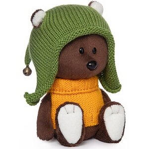Мягкая игрушка Медведь Федот в шапочке и свитере 15 см коллекция Лесята Budi Basa фото 1