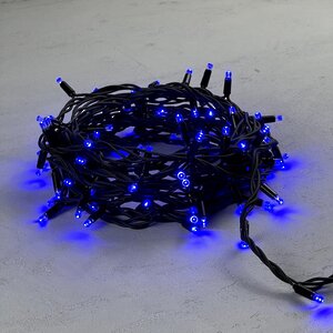 Уличная гирлянда Legoled 75 синих LED ламп 10 м, мерцание 100%, черный КАУЧУК, соединяемая, IP44 BEAUTY LED фото 5