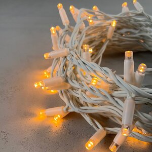 Уличная гирлянда Legoled 100 экстра теплых белых LED, 10 м, белый КАУЧУК, соединяемая, IP65 BEAUTY LED фото 2