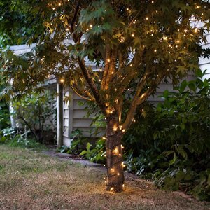 Гирлянды на деревья Клип Лайт Quality Light 30 м, 300 теплых белых LED ламп, черный ПВХ, IP44