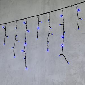 Светодиодная бахрома Legoled 3.1*0.5 м, 120 синих LED, черный КАУЧУК, соединяемая, IP54 BEAUTY LED фото 5