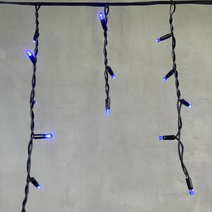 Светодиодная бахрома Legoled 3.1*0.5 м, 120 синих LED, черный КАУЧУК, соединяемая, IP54 BEAUTY LED фото 3