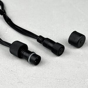 Светодиодная бахрома Legoled 3.1*0.5 м, 120 синих LED, черный КАУЧУК, соединяемая, IP54 BEAUTY LED фото 6