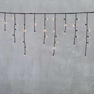 Светодиодная бахрома Legoled 3.1*0.5 м, 120 экстра теплых LED, черный КАУЧУК, соединяемая, IP54 BEAUTY LED (Бьюти Лэд) фото 6