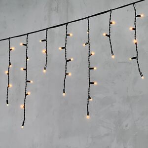 Светодиодная бахрома Legoled 3.1*0.5 м, 120 экстра теплых LED, черный КАУЧУК, соединяемая, IP54 BEAUTY LED (Бьюти Лэд) фото 2