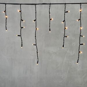 Светодиодная бахрома Legoled 3.1*0.5 м, 120 экстра теплых LED, черный КАУЧУК, соединяемая, IP54 BEAUTY LED (Бьюти Лэд) фото 5