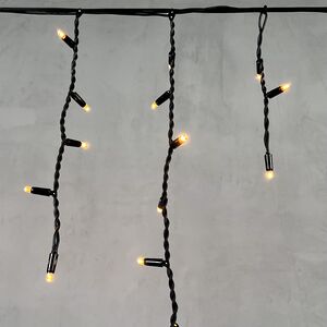 Светодиодная бахрома Legoled 3.1*0.5 м, 120 экстра теплых LED, черный КАУЧУК, соединяемая, IP54 BEAUTY LED (Бьюти Лэд) фото 4