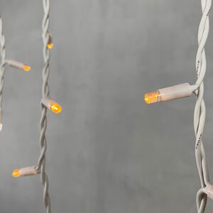 Светодиодная бахрома Legoled 3.1*0.5 м, 120 желтых LED, белый КАУЧУК, соединяемая, IP54 BEAUTY LED фото 6