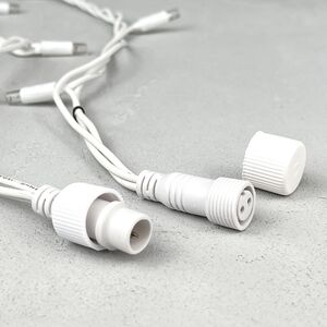 Светодиодная бахрома Legoled 3.1*0.5 м, 120 желтых LED, белый КАУЧУК, соединяемая, IP54 BEAUTY LED фото 7