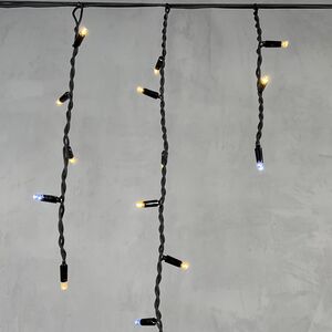 Светодиодная бахрома Legoled 3.1*0.5 м, 120 теплых белых LED, холодное мерцание, черный КАУЧУК, соединяемая, IP54 BEAUTY LED фото 5