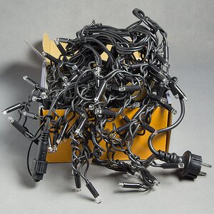 Светодиодная бахрома Legoled 3.1*0.9 м, 232 разноцветных LED, черный КАУЧУК, соединяемая, IP54 BEAUTY LED фото 3