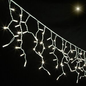 Светодиодная бахрома Legoled 3.1*0.9 м, 232 теплых белых LED ламп, белый КАУЧУК, соединяемая, IP54 BEAUTY LED фото 3
